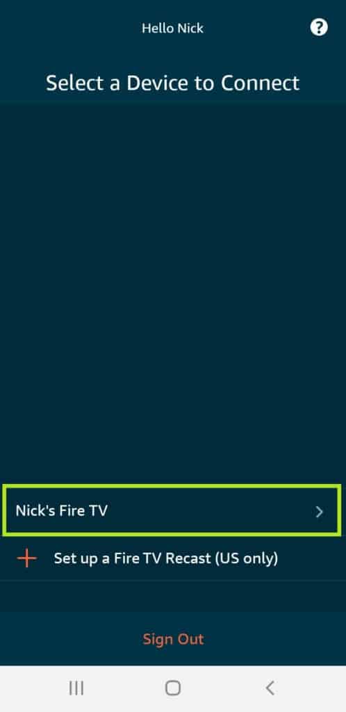 amazon fire tv remote app not connecting