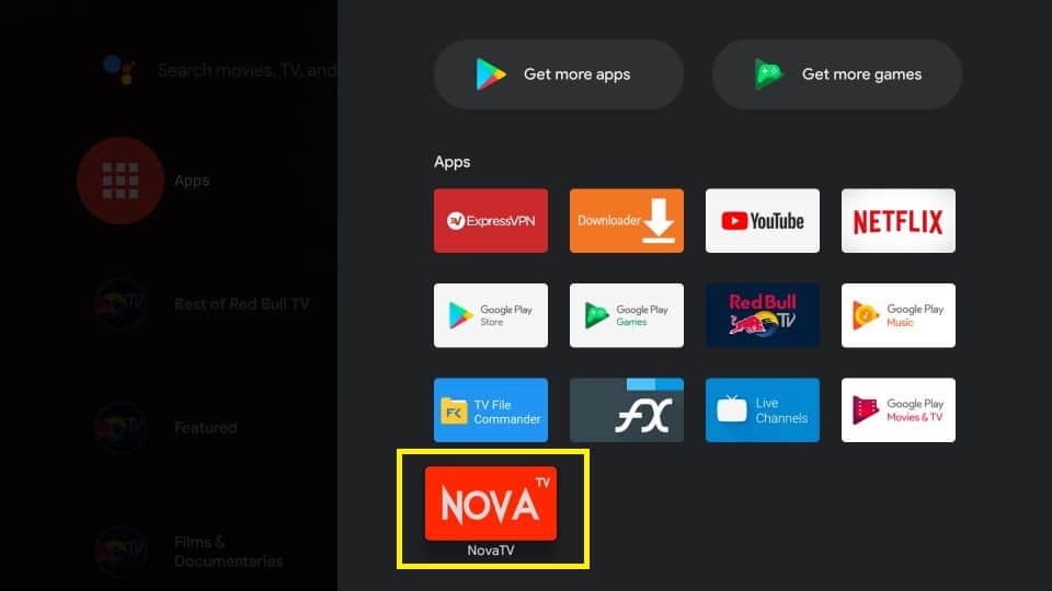download nova tv apk on nvidia shield tv