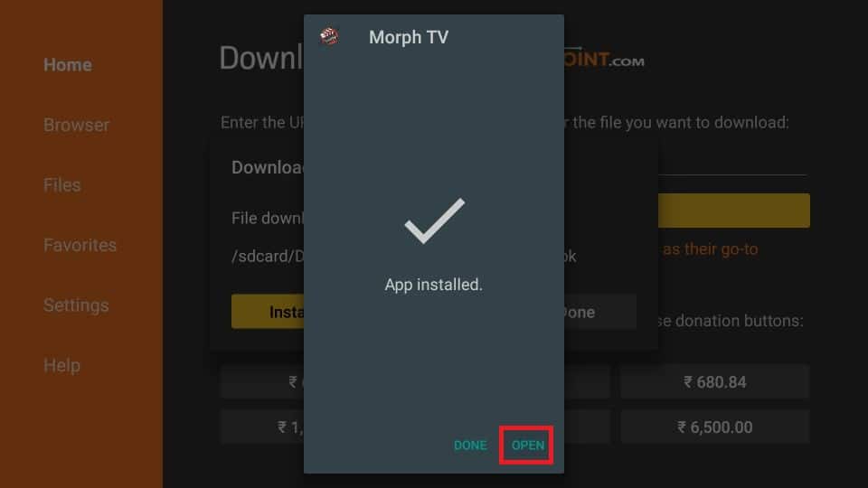 Morph TV apk download