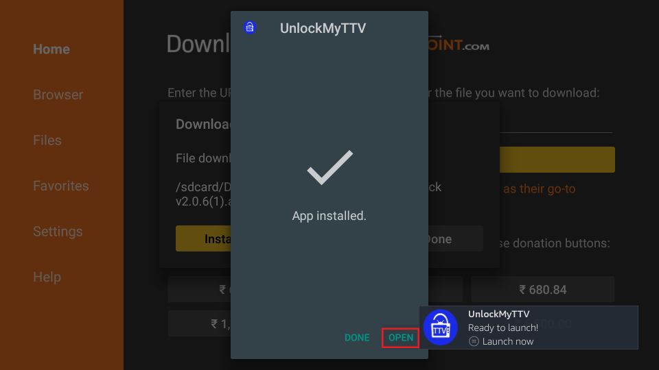steps to install UnlockMyTTV APK