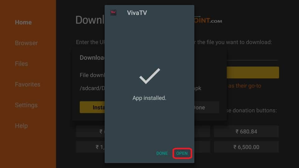 steps to install VivaTV APK