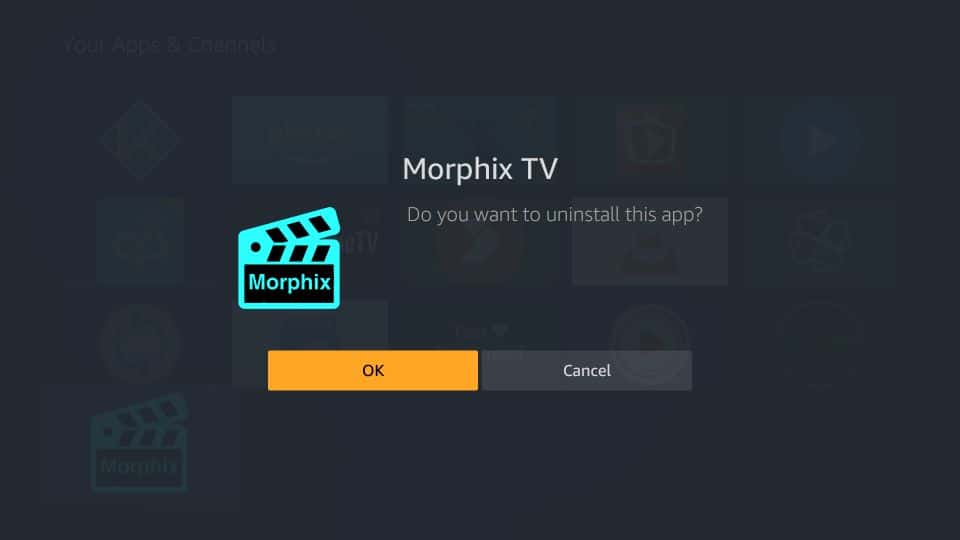 morphix tv logo keeps spinning