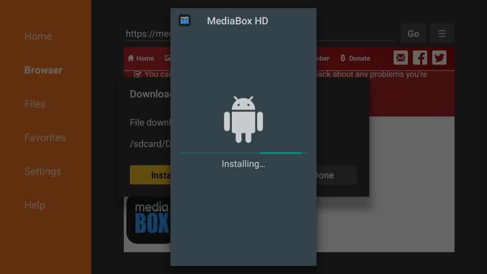 steps to install MediaBox HD APK