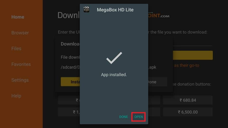 how to install MegaBox HD APK on firestick
