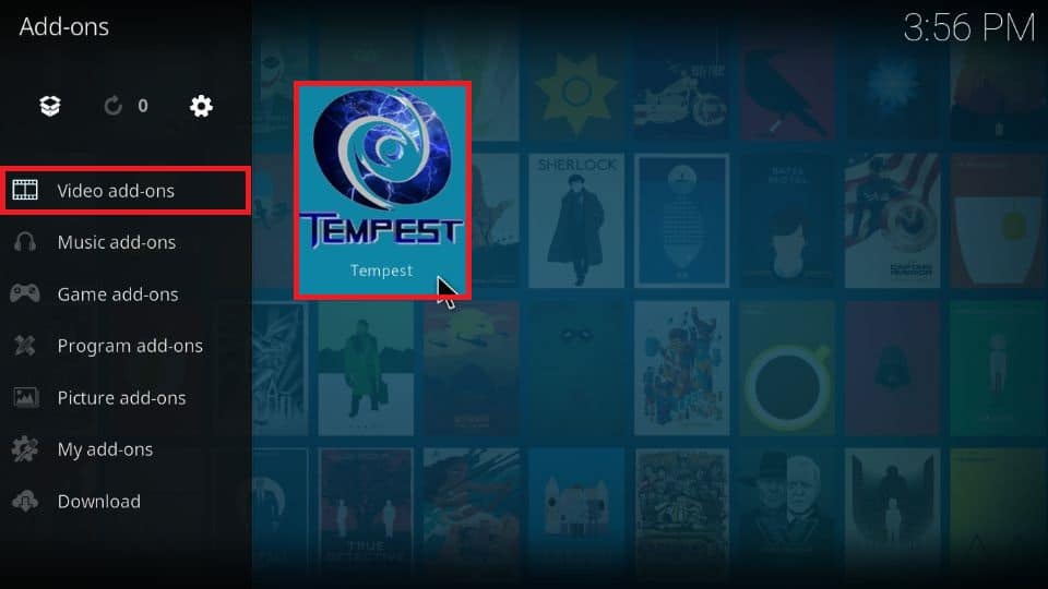how to use Tempest addon on Kodi