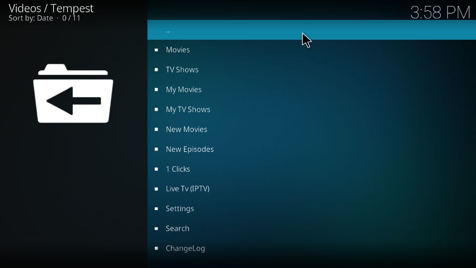 how to install Tempest addon on Kodi