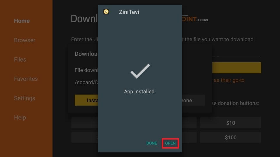 steps to install ZiniTevi APK