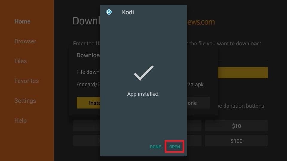how to install Kodi on Firestick
