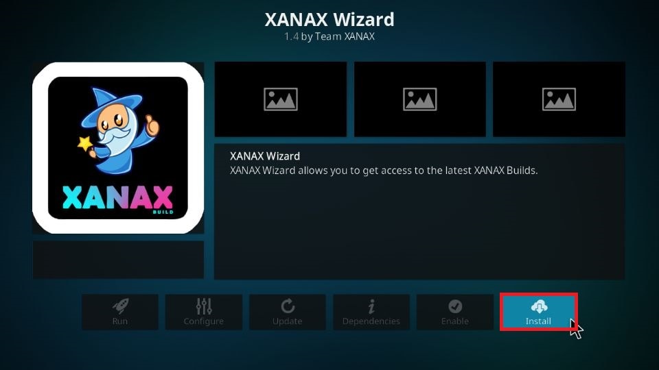 how to install Xanax Kodi build on Kodi