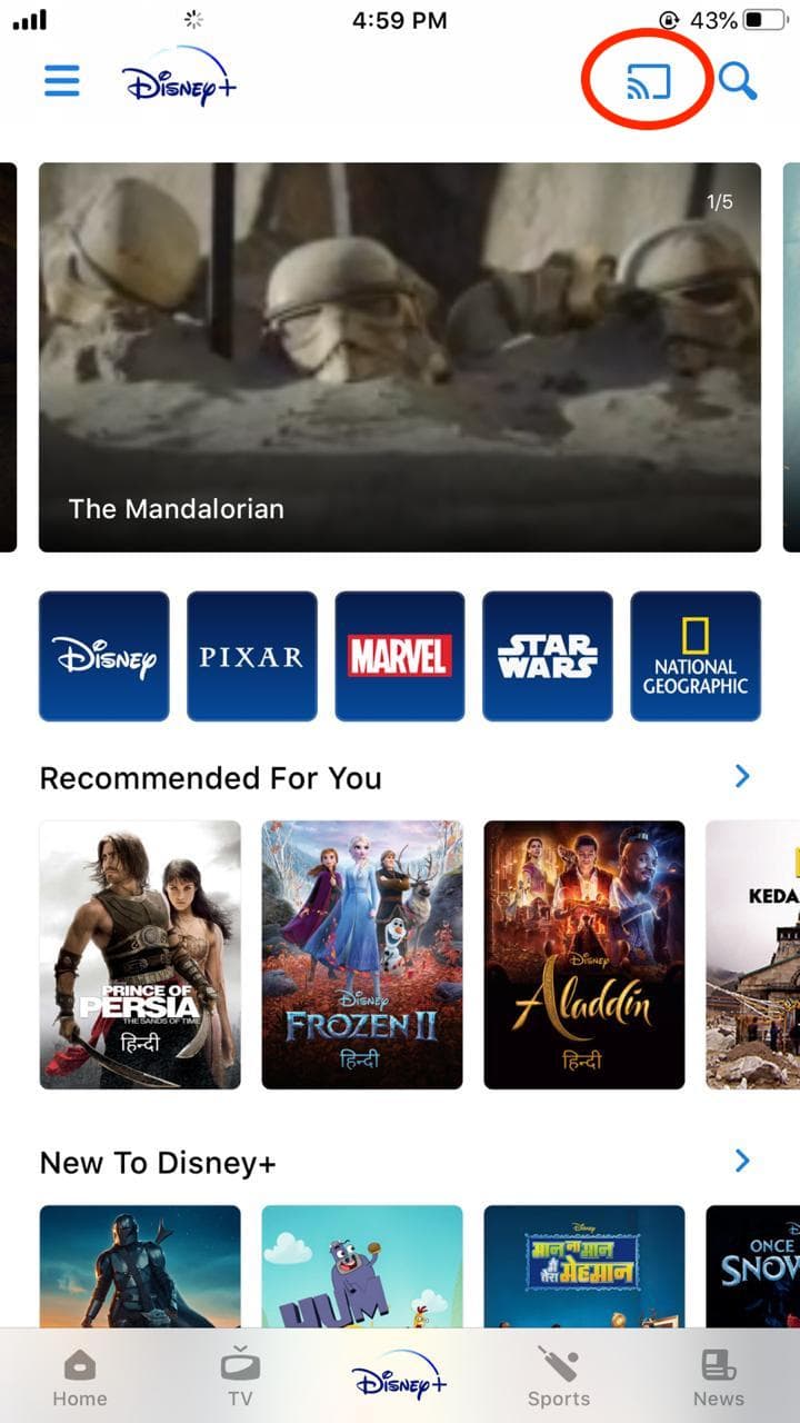 Disney Plus is not Available on this Chromecast Device