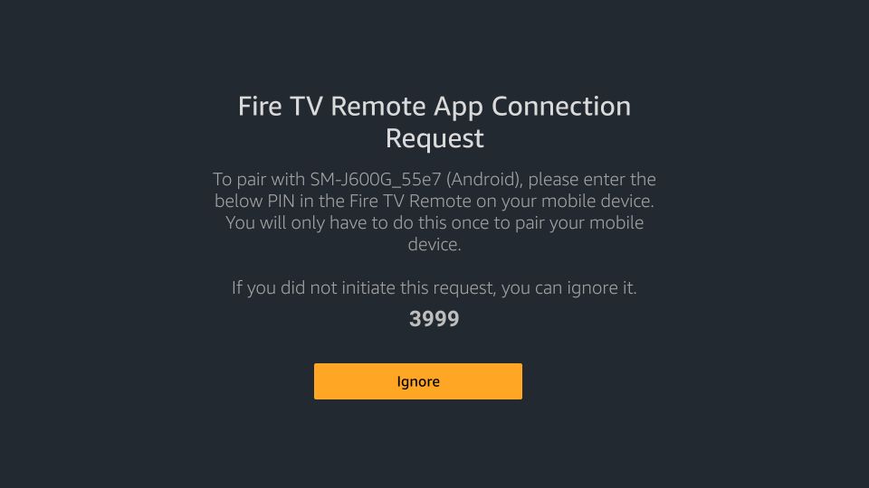 app connection request code