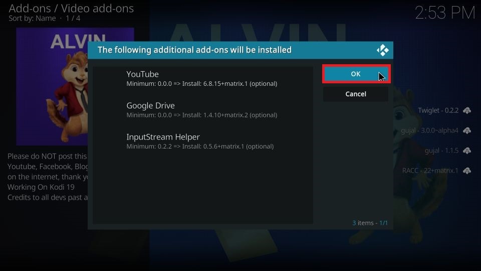 how to install Alvin addon on Kodi