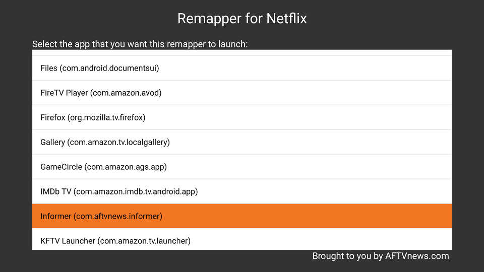 remap app buttons on the new firestick remote