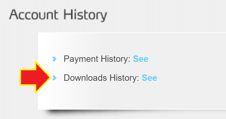 click downloads history