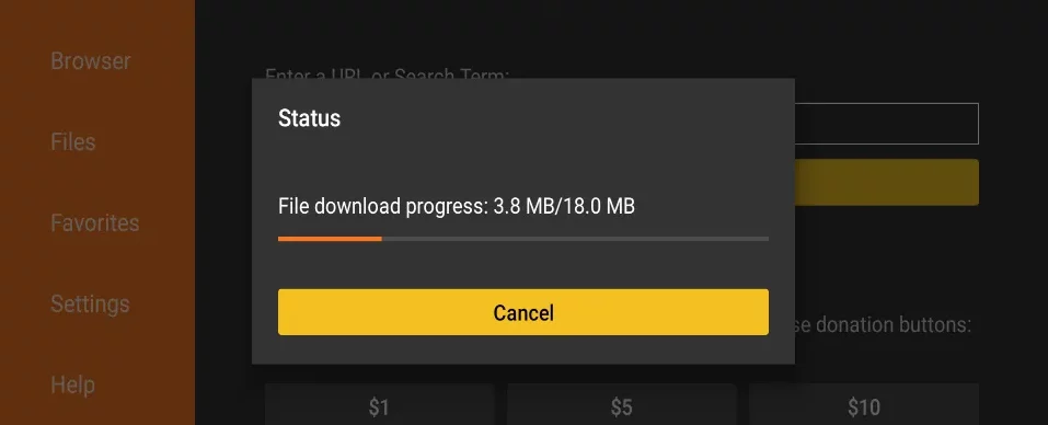 wait for the download to complete